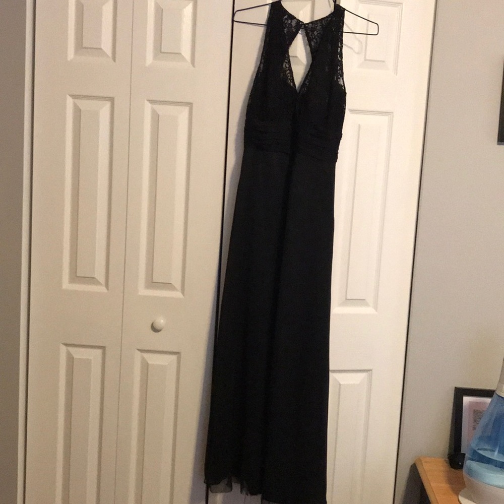 Black Belsoie Bridesmaid Dress